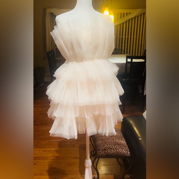 Lila Wedding Dress Bridal Gown Beaded Lace Bodice small Size Custom made - Picture 12 of 12